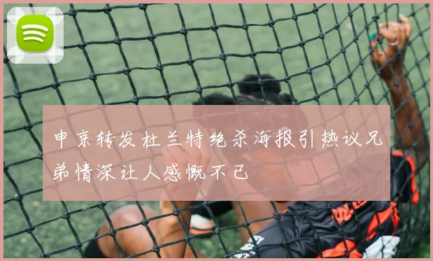 申京转发杜兰特绝杀海报引热议兄弟情深让人感慨不已